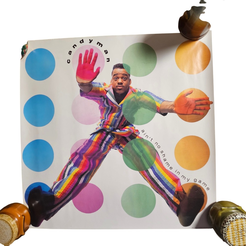 Candyman Ain't‎ No Shame In My Game 1990 Album Promo Poster 24x24 CBS Hip Hop